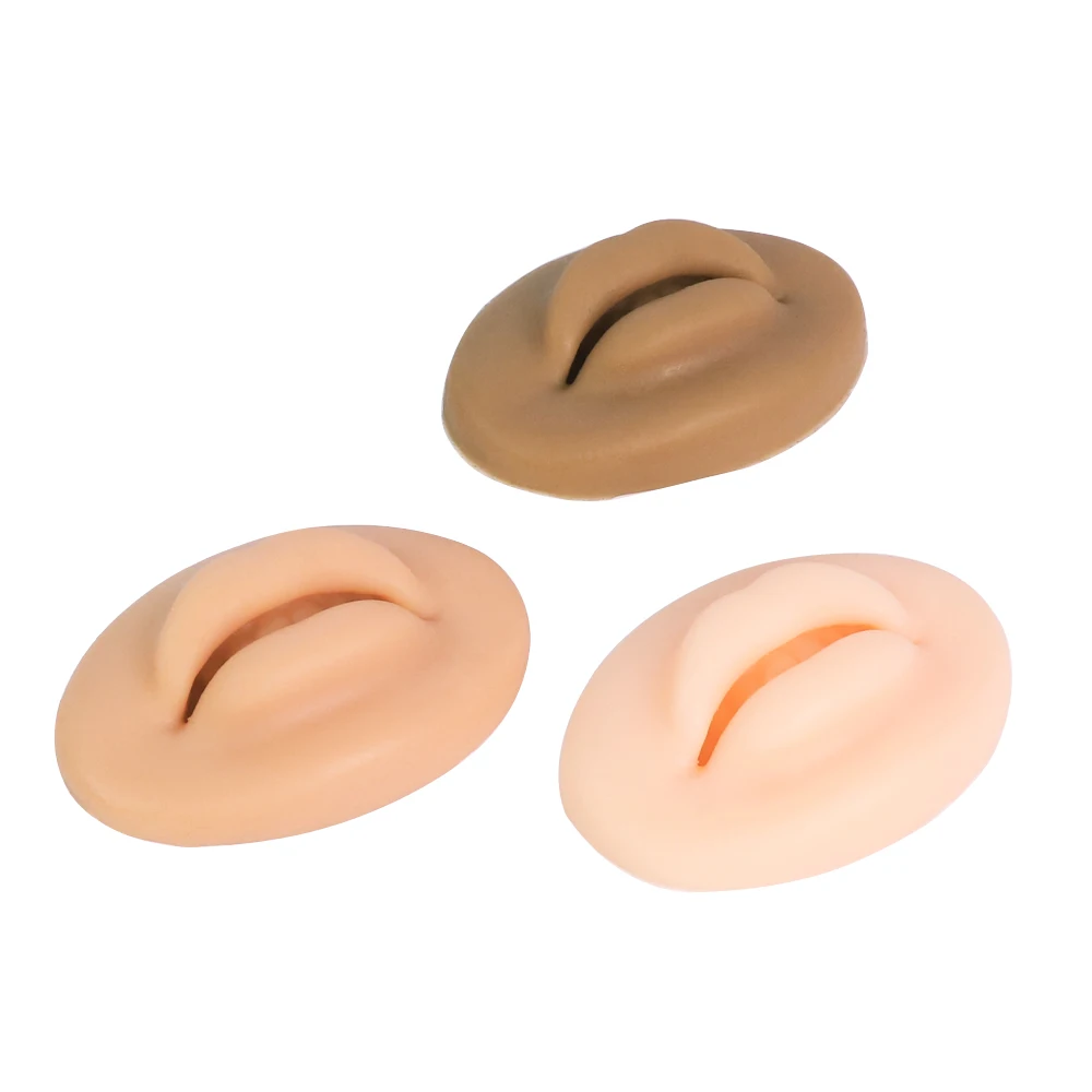 1pc Microblading Reusable 3D Silicone Lip Skin Practice For PMU Beginner Training Tattoo Permanent Makeup