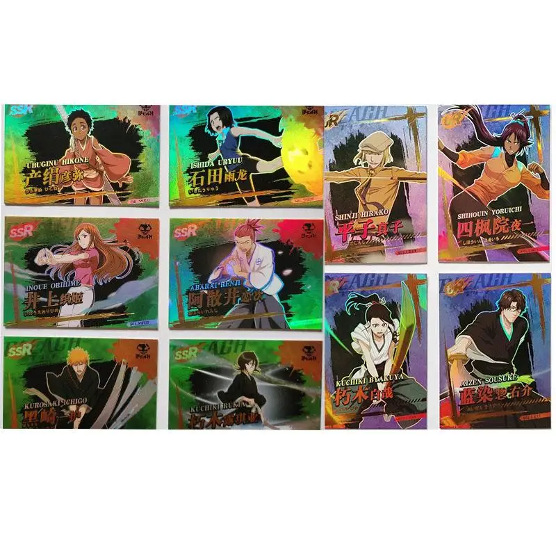 

Anime Bleach Kurosaki Ichigo Shihouin Yoruichi Ur Ssr Card Game Collection Rare Cards Children's Toys Surprise Birthday Gifts