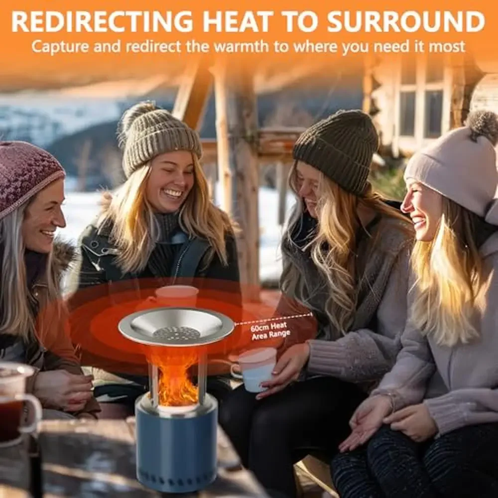 Mesa Heat Deflector with 3 Leg Accessory Durable 304 Stainless Steel Fire Pit Accessory Redirects Heat Camping and