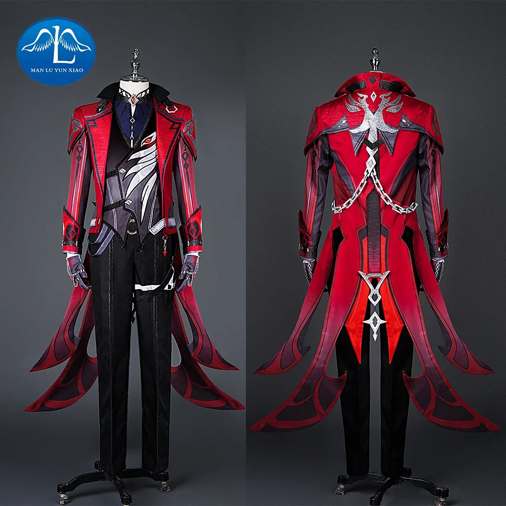 

Genshin Impact Diluc Red Dead of Nigh Cosplay Customization Genshin Impact Game Coat New Skin Genshin Outfit