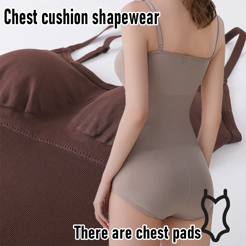 Shapewear Bodysuit For Tummy Control Women Hooks Crotch Body Shaper Stree Jumpsuit With Bras Abdomen Control_voghion.com