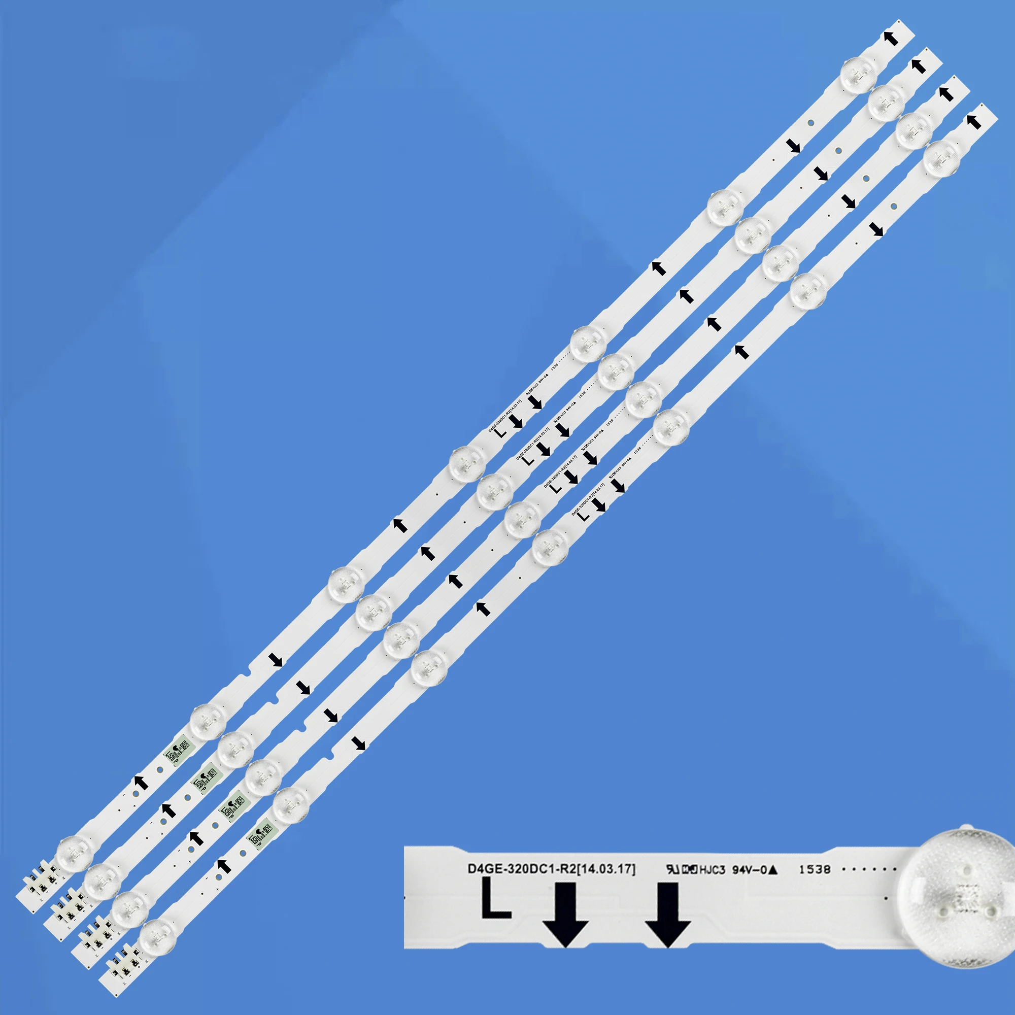 Tira de Luz de Fundo Led Lâmpada Ue32j5120ak Ue32j5100ak Ue32h5000ak Ue32h5000aw Ue32h5000as Ue32h5500ak Ue32h6400aw Kits Kits 10kits