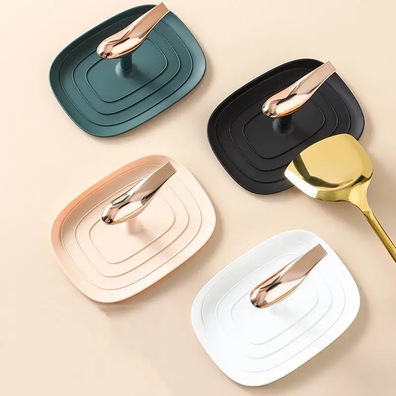 Foldable Pot Lid Holder & Utensil Rest - Space Saving Kitchen Organizer For Countertops