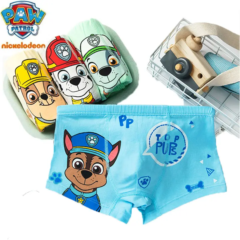 Genuine Paw Patrol Kids Underpant Puppy Patrol Skye Everest Chase Marshall Cotton Underwear Bambini Toy Doll Regalo Di Compleanno