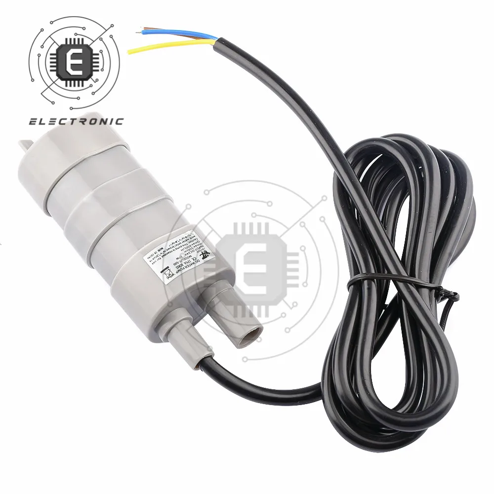 Micro Bomba de Água Submersível do Motor 24 Volts 5m 10l por Minuto para o Aquário Solar Jt500
