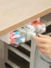 1/2pcs Non Perforated Wall Storage Box Rectangular White Transparent Two-way Drawer Cotton Swab Bathroom Headband Hair Loop Mini 4