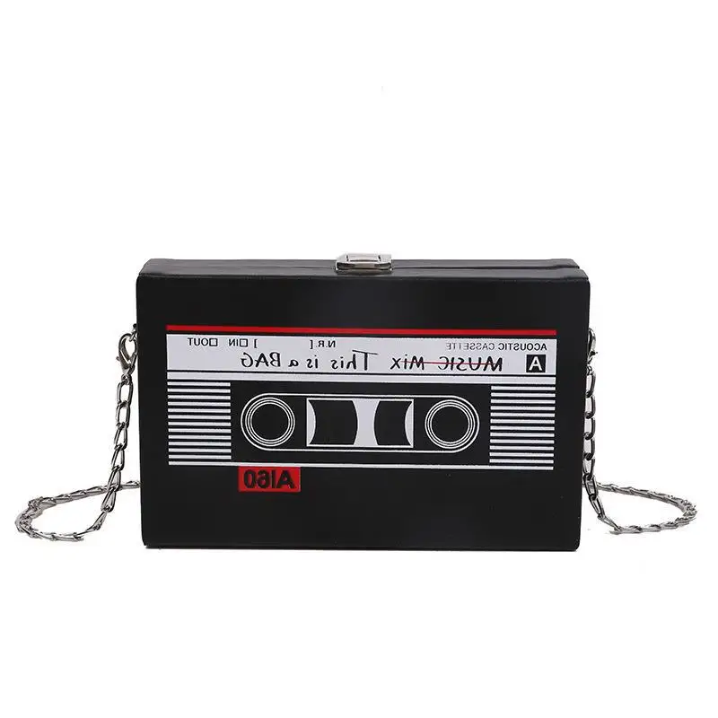 Trendy One Shoulder Bag Radio Box Chain Crossbody Handbags For Women Casual High-Quality Versatile Luxury Female Messenger Y2k