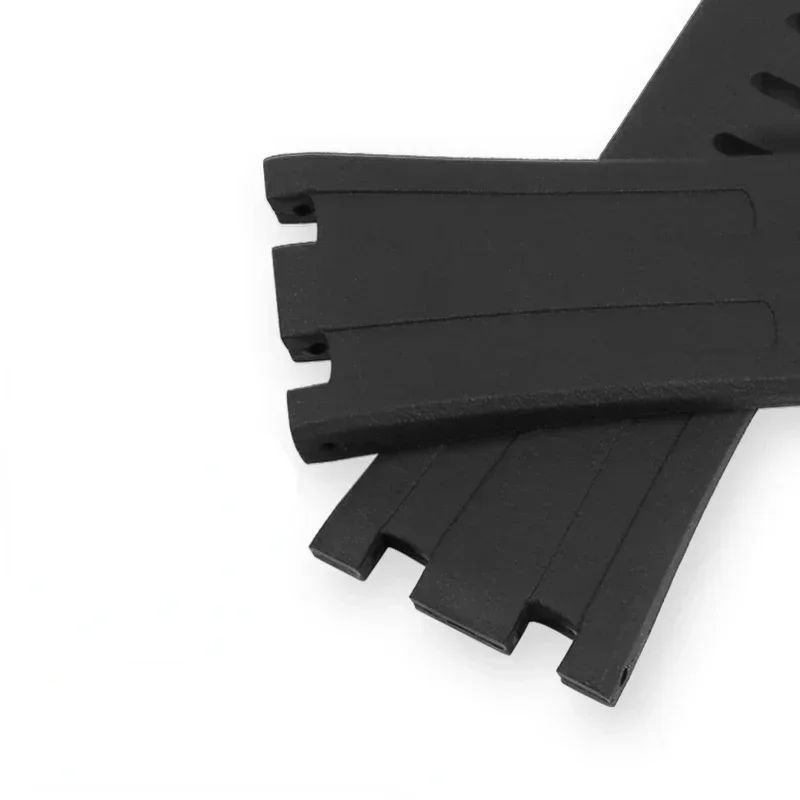 Premium Men's Waterproof Rubber Silicone Watchband - 28mm Strap