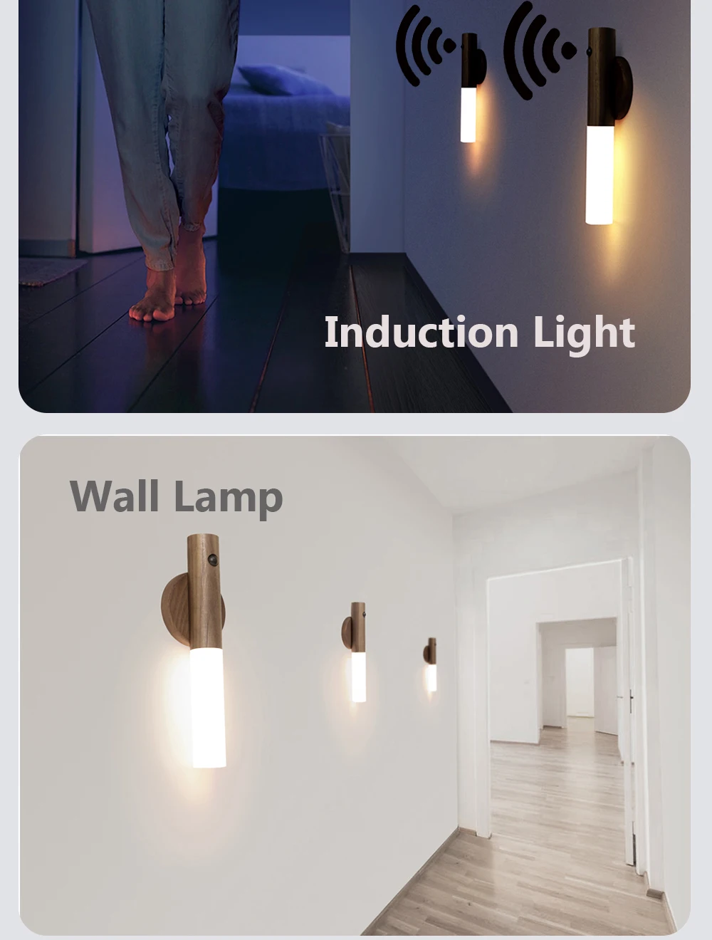 Dropship Magnetic Cordless Motion Sensor Night Light; Rechargeable Wall  Lights With Large Battery; Wall Mounted Torch Lights For Bedroom; Hallway;  Stairway; Children Room to Sell Online at a Lower Price