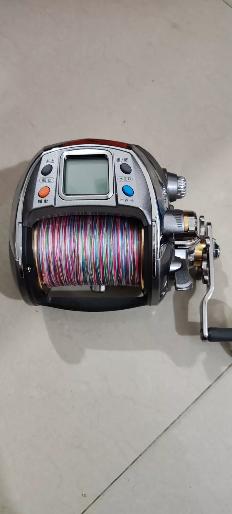 中古釣りリール 日本製ポラリス電動リール 深海電動ヒンジアルファ