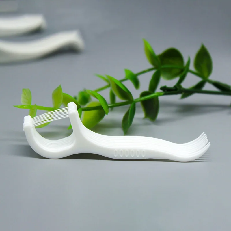 Dental Floss Flosser Picks Teeth Toothpicks Stick Tooth Clean Oral Care 7.5cm Dental Cleaning Toothpicks Floss Picks 50pcs
