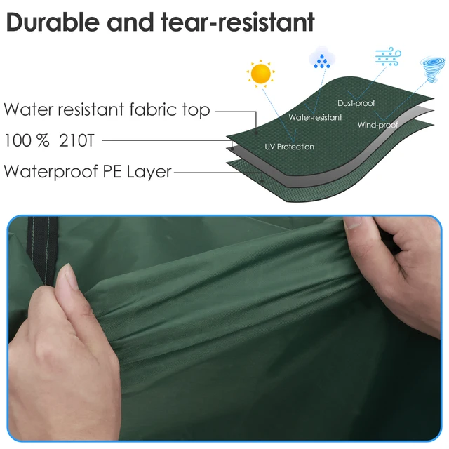 Sac de rangement de coussin, housse de protection pour meubles de grande capacité, jardin extérieur, étanche à l'eau et à la poussière, organisateur d'arbre de noël, nouveau 3