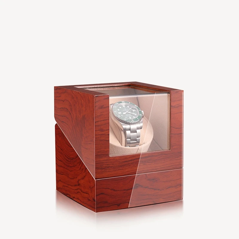 Wooden Watch Winder Watch winder for Automatic Watches Mechanics Watch Box Automatic Winder Use USB Cable / with Battery Option
