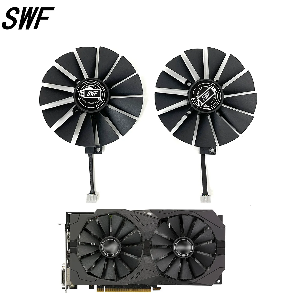 Asus Strix Rx 570 Fan Ventola Di Raffreddamento 95mm Per Schede - Foto 5