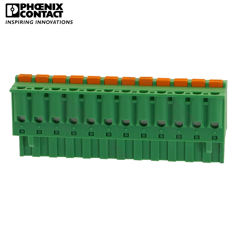 

5.08mm Original Genuine Phoenix Contact Connector PCB Pluggable PLUG-IN Terminal Block 12 Pin FKC 2.5 ST 5.08 1873155 12A 320V