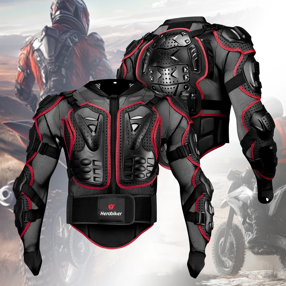 Men's Motorcycle Jackets Full Body Armor Protection Jackets Motocross Enduro Racing Moto Protective Equipment Clothes S-5XL