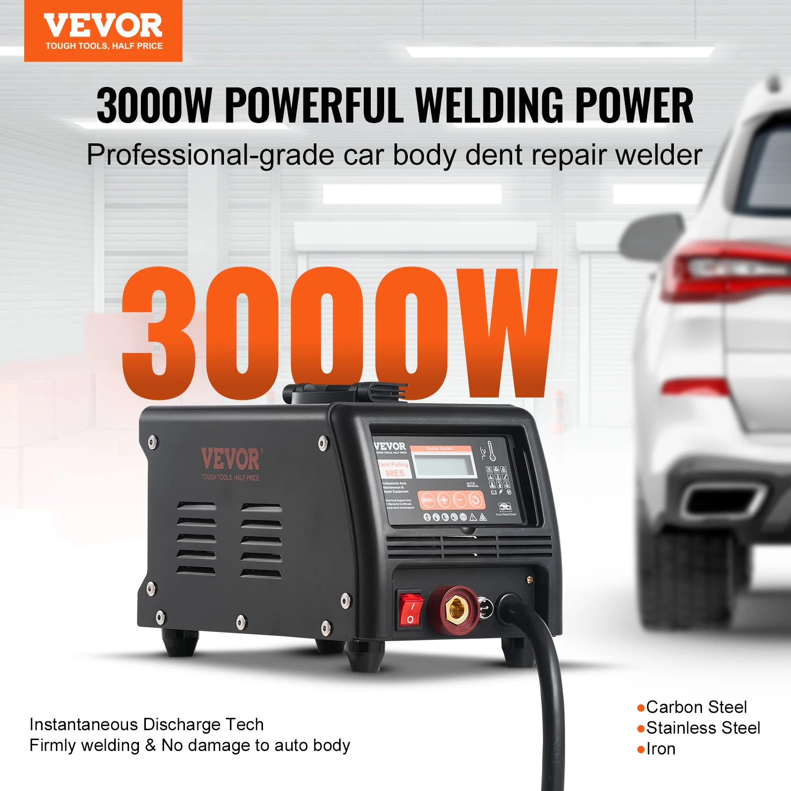VEVOR Stud Welder Dent Repair Kit 3KW Spot Welder Dent Puller Auto Body Spot Welding Dent Puller Machine for Car Dent Repair 2