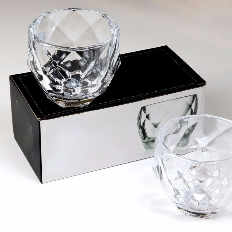  Vasos de whisky de diamante, juego de 4 vasos de arcoíris con  bandas doradas, vasos de cóctel para ron, whisky, bourbon o vino, vasos de cristal  elegante, regalo único para el