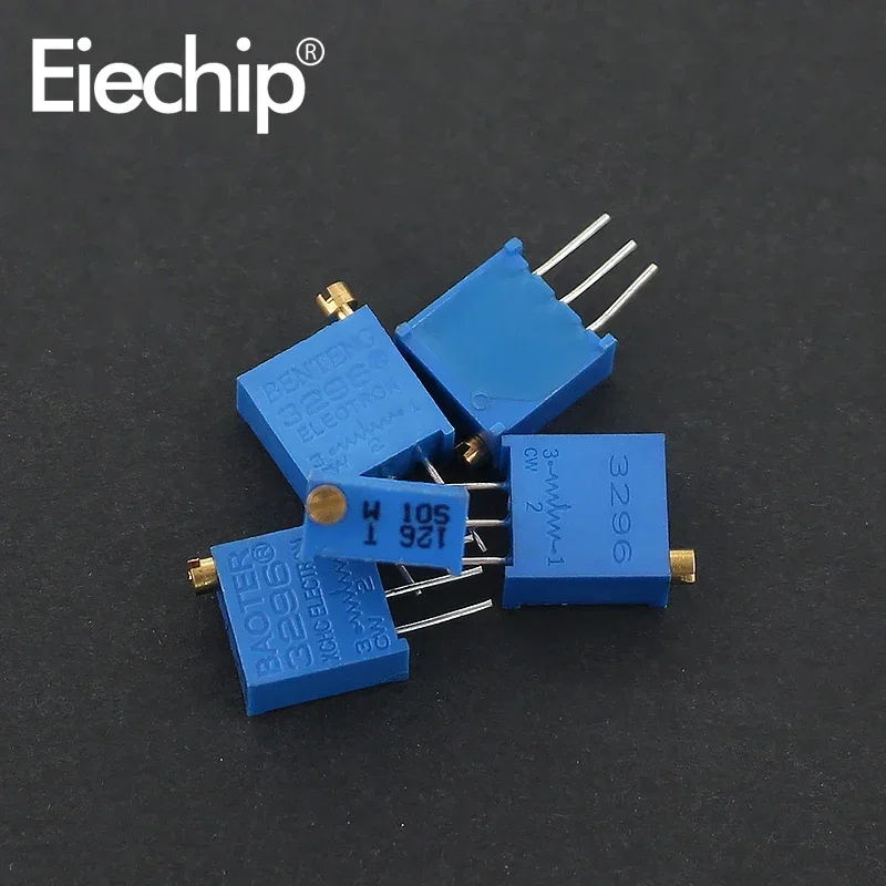 Adjustable resistor Trimmer potentiometer 20pcs Variable Resistor 3296W Trimpot Trimmer Potentiometer 3296 1K 2K 5K 10K 20K 50K 100K 200K 500K 1M 100R 500R