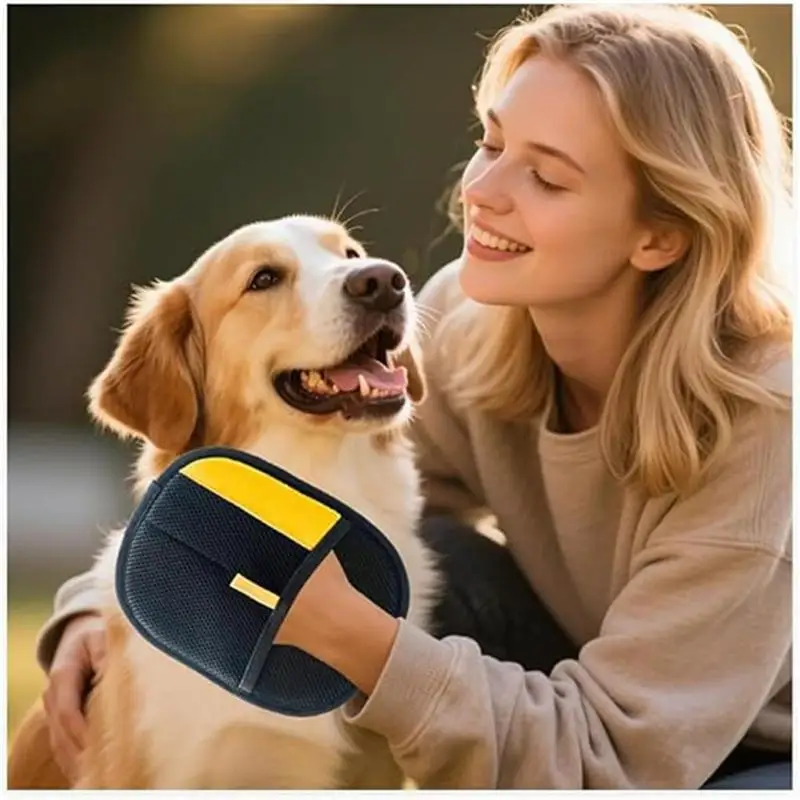 Description Picture 2 of itemUpgraded Two-Sided Pet Grooming Glove for Fur Removal and Carpet Cleaning