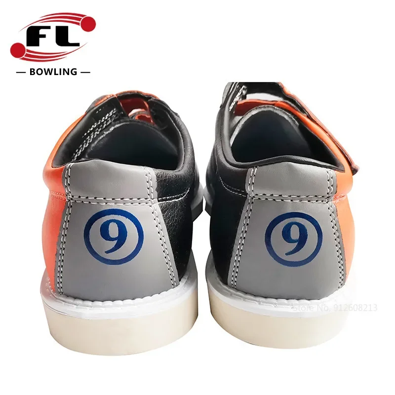 PU Leather Bowling Private Shoe for Men Women Right Hand Anti-skid Bowling Shoes Wearable Sports Sneakers Big Size 34-47