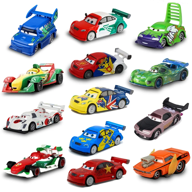 Disney Pixar Cars 2 3 Lightning McQueen Jackson Storm Mater 1:55 Toy Car Gift 
