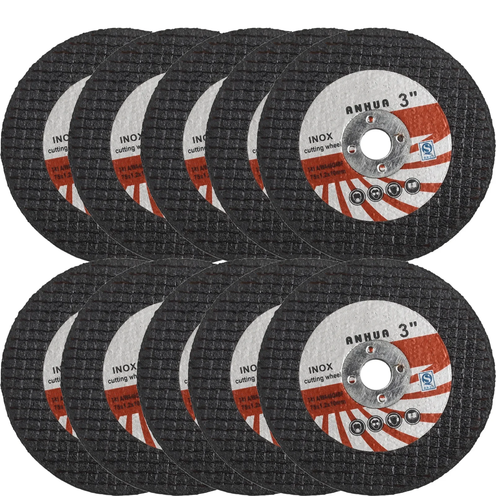10pcs 75mm 미니 커팅 디스크 앵글 그라인더 용 원형 수지 그라인딩 휠 연마 커팅 디스크 Electic 커팅 시트