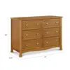 NEW Kalani 6-Drawer Double Wide Dresser in Chestnut USA 3