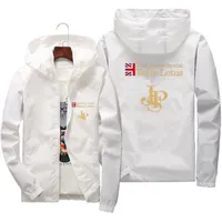 Men's JPS John Player Special Team Plus Size Sportswear Thick Windbreaker Jacket Hooded Zipper Pilot Parkas Clothes Coat 7XL 5