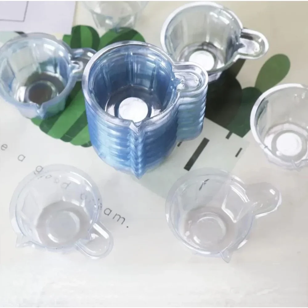 10/50/100Pcs 40ML Plastic Disposable Cups Dispenser Silicone Resin Mold Kit For DIY Epoxy Resin Jewelry Making Tools Accessories