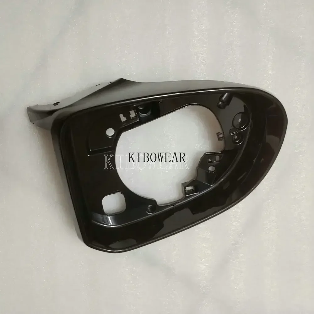 현대 산타페 IX45 IV 2019 2020 2021 2022 2023용 광택 블랙 사이드 미러 프레임 홀더 산타페 교체용 유리 프레임