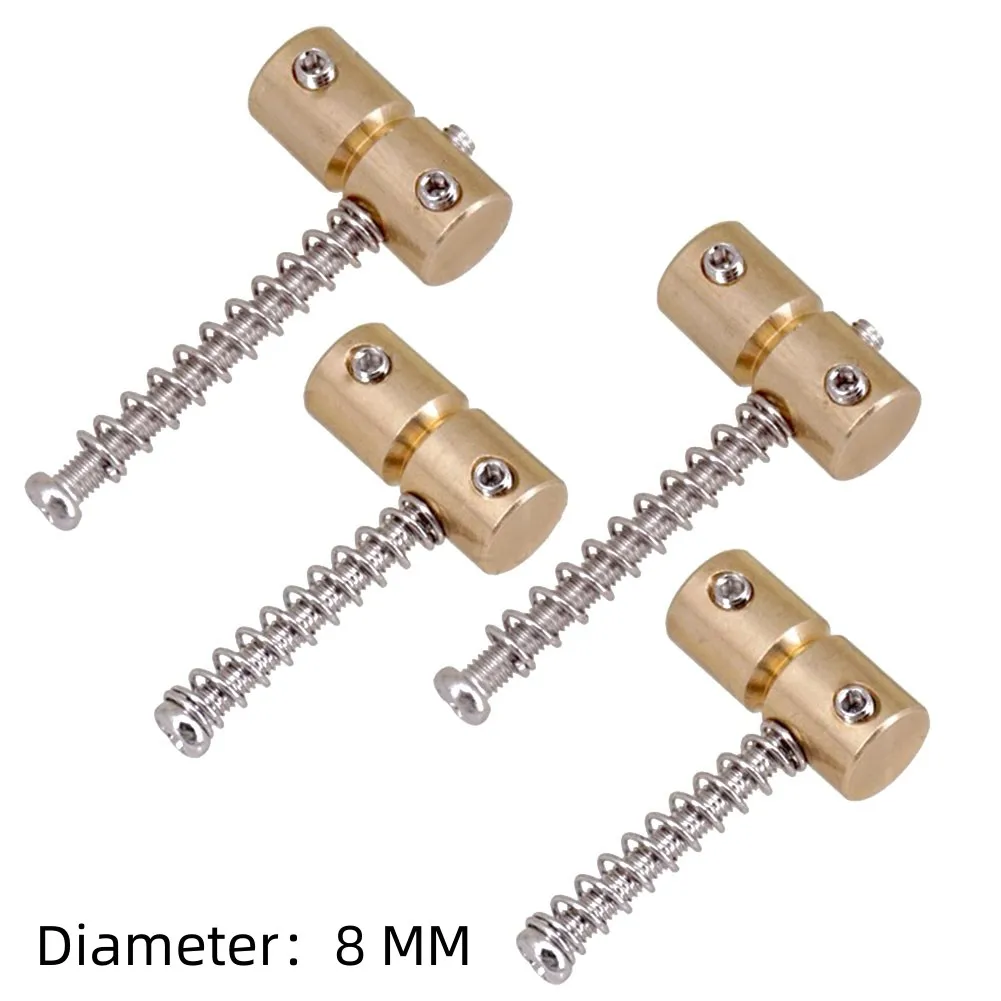 Electric Guitar Bass Bridge Saddles Replacement Parts 4Pcs 4String