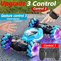 4WD 1:16 Stunt RC Car With LED Light Gesture Induction Deformation Twist Climbing Radio Controlled Car Electronic Toys for Kids 2