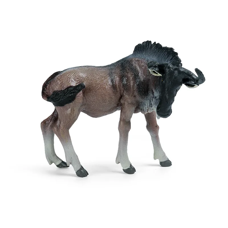 

Animal Model Plastic Toys Solid African Wildebeest And Antelope Scene Decorations Hand Made
