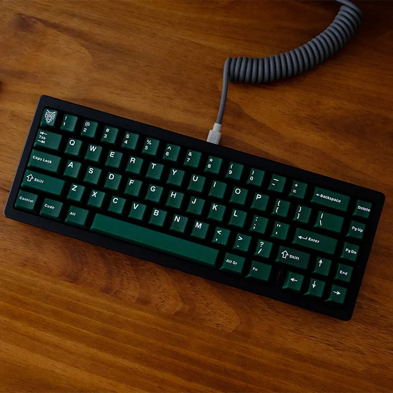 Verde Esmeralda Semi Keycaps Transparentes Double Shot Keycap Perfil Cereja Abs para Switches Gateron mx Teclado Gamer 114 Chaves - Imagem 3