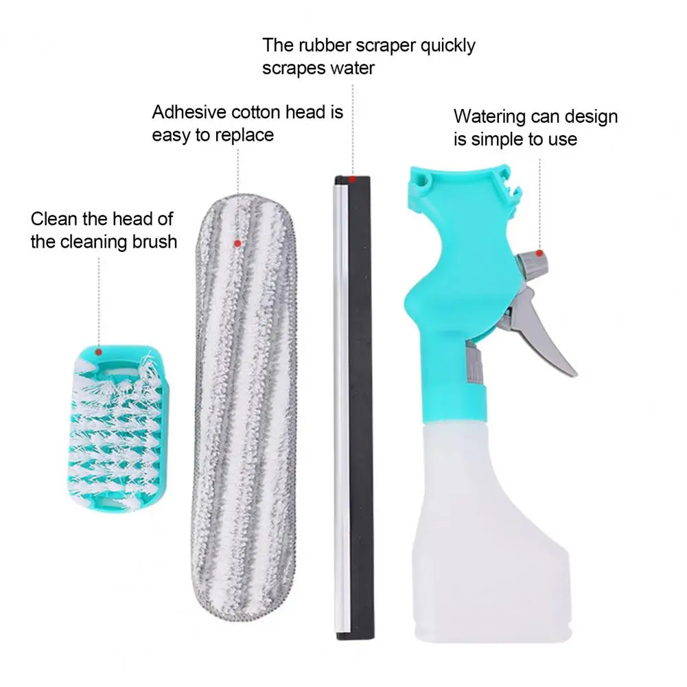 4-in-1 Multifunction Window Cleaner Kit With Spray Bottle