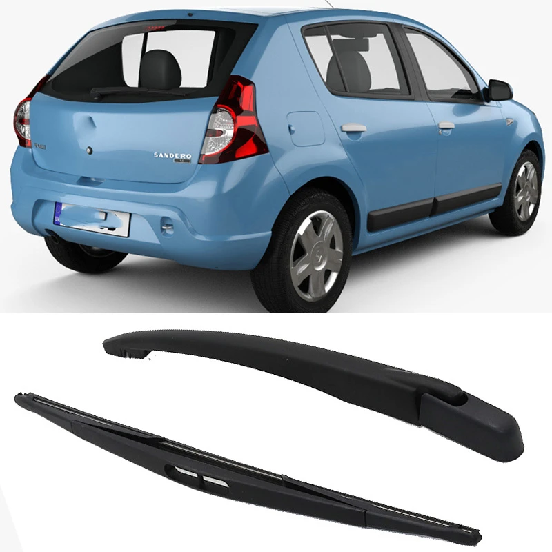 16" Car Rear Wiper Blades Back Windscreen Wiper Arm For Dacia Sandero
