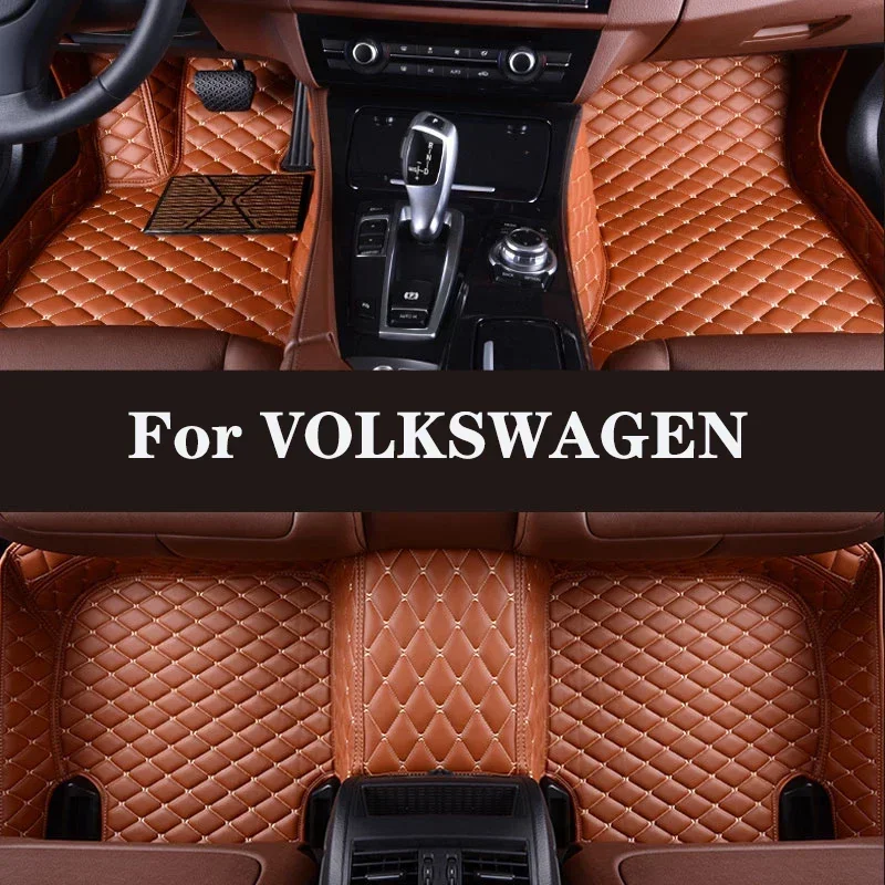 

Full Surround Custom Car Floor Mat For VOLKSWAGEN VW Atlas Turbo Saveiro Caddy T-Cross Sagitar Santana Car Accessories