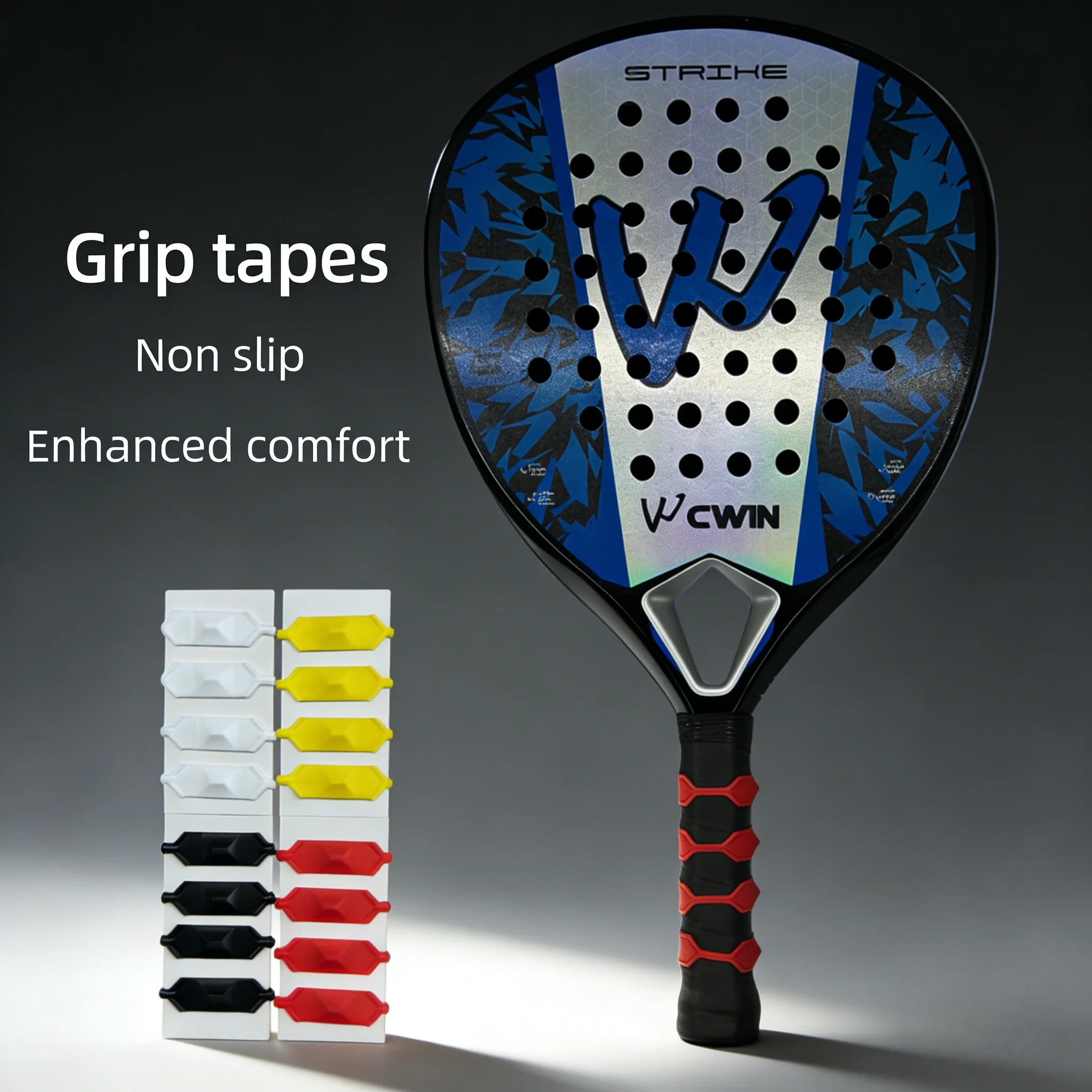 Professionelle Racket-Grip-Ringe: Rutschfeste Kontrolle, verbesserte Komfort und Schweißabsorption für Tennis- und Badminton-Training und Wettkämpfe 2026 – Detail 3