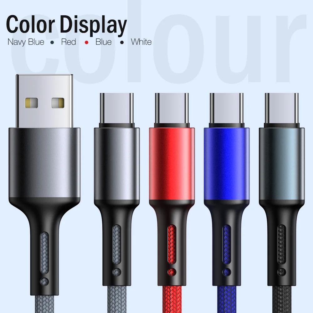 Enhanced USB Type C Fast Charging Cable - Data Charger Wire, Available in 1m, 2m, 3m Lengths