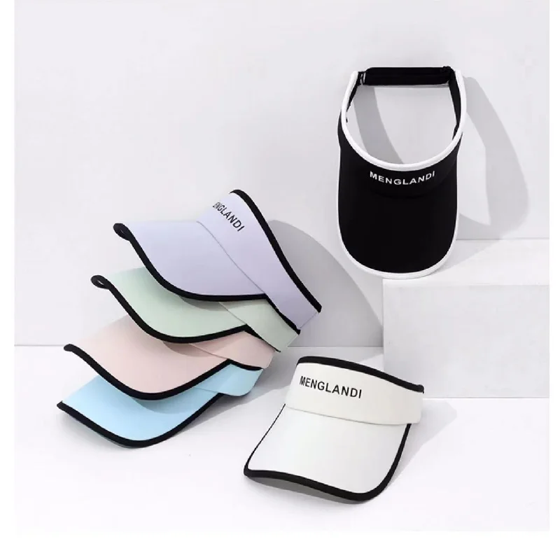 

Hot Sale Men Women Summer Letter Visor Sun Hat Sport Running Casual Empty top Unisex Sunscreen Cap Cool casquette