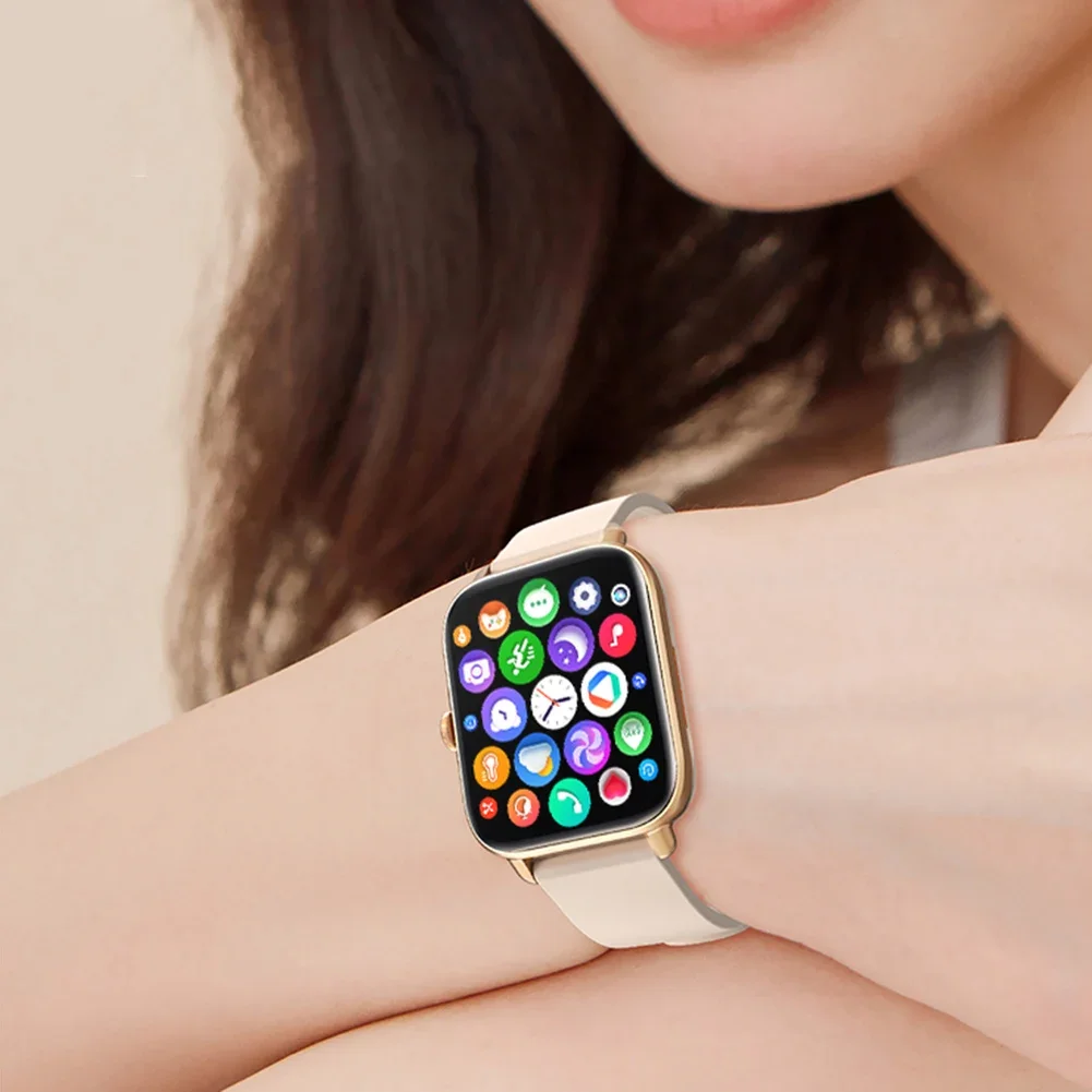 Smartwatch for Women Bluetooth Call Music Control Heart Rate Sleep Monitoring DIY Watch Face Smart Watch Android IOS