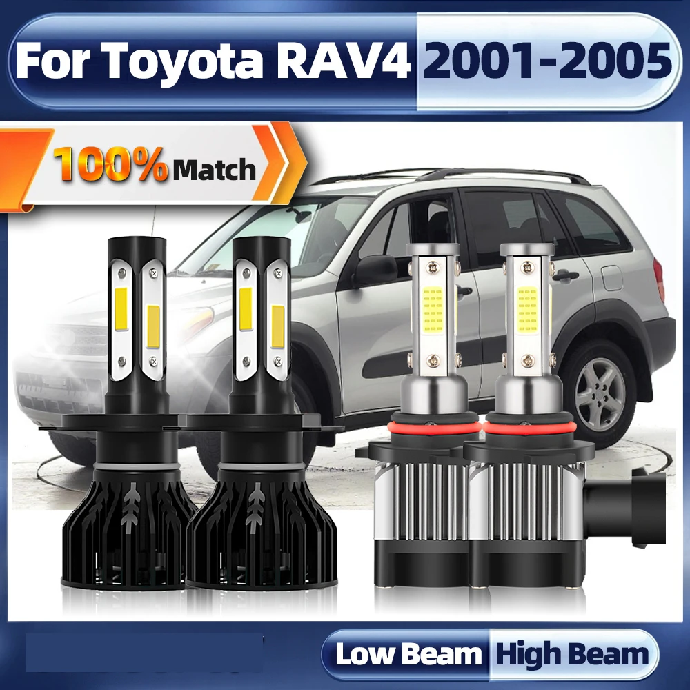 

Car Headlight H4 9006 HB4 LED Bulb Led Lights 40000LM Turbo CSP Chip Auto Lamp 12V For Toyota RAV4 2001 2002 2003 2004 2005