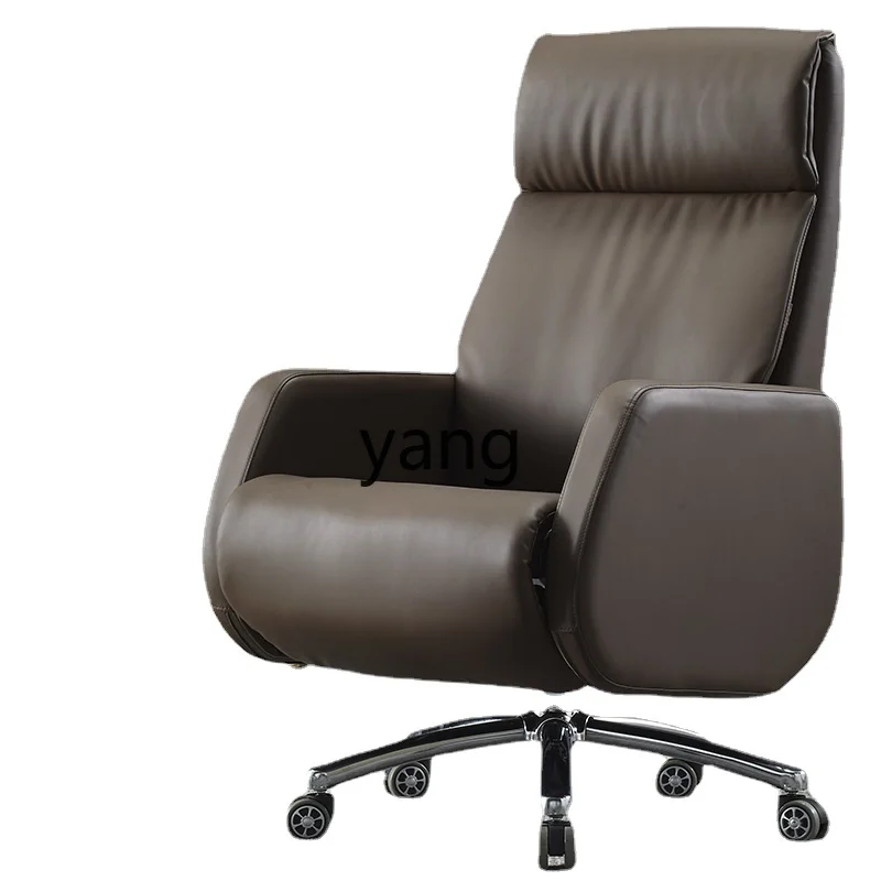 

CX Reclining Leather Home Study Computer Chair Comfortable Office Lunch Break Chair