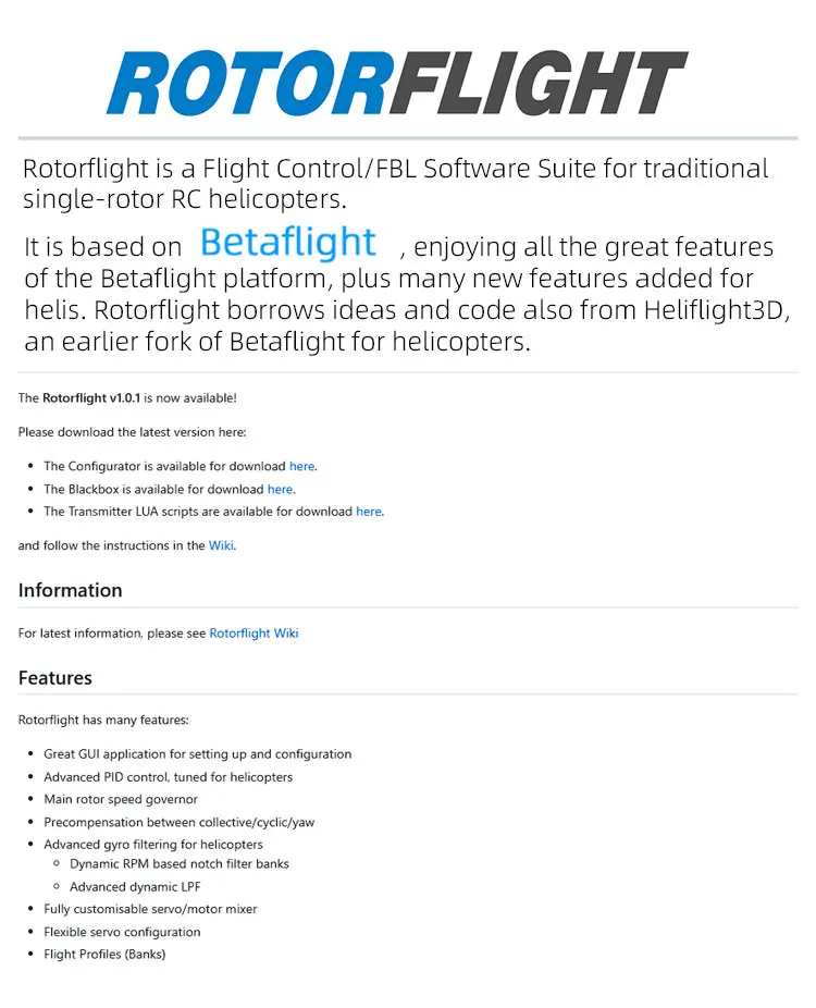 Flywing Rotorflight HELI 405 RF 3D Flight Controller FBL Gyro System Betaflight Support Receiver PPM Spektrum Helicopter 