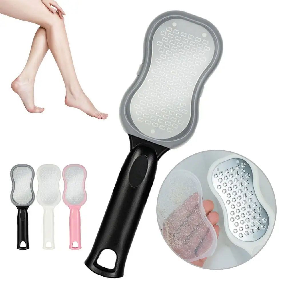 

1PC Reusable Stainless Steel Exfoliating Tool Foot Skin File Remove Scraper Dead File With Foot Callus Heel Lid E8Z4
