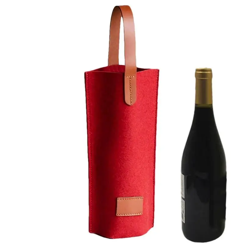 Bottle Carrier Bags Wine Bottle Carriers Felt Wine Tote Bag with