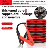 3M4M Car Battery Jumper Cable Boost Cable Line Emergency Jumper Starter Lead Extended And Thickened Double Headed With Clamp