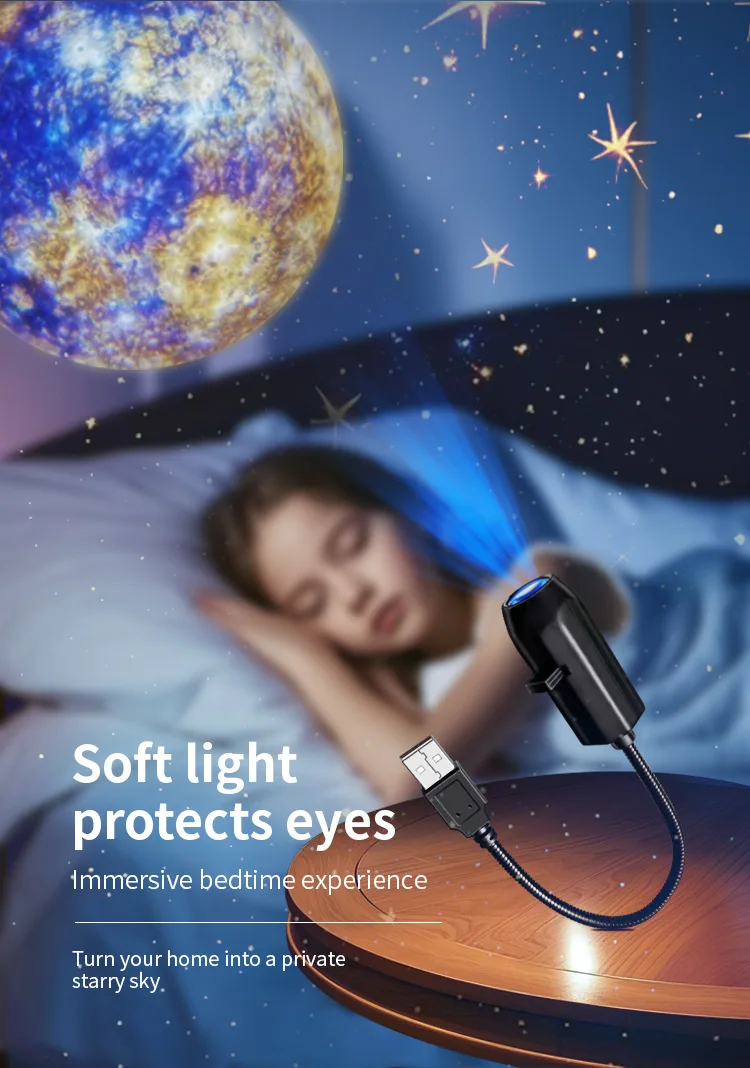 USB Projector Light LED Night Lamp 5V USB Plug-in Night Lights Marine Animals More Pattern Designs Projection for Wall Ceiling