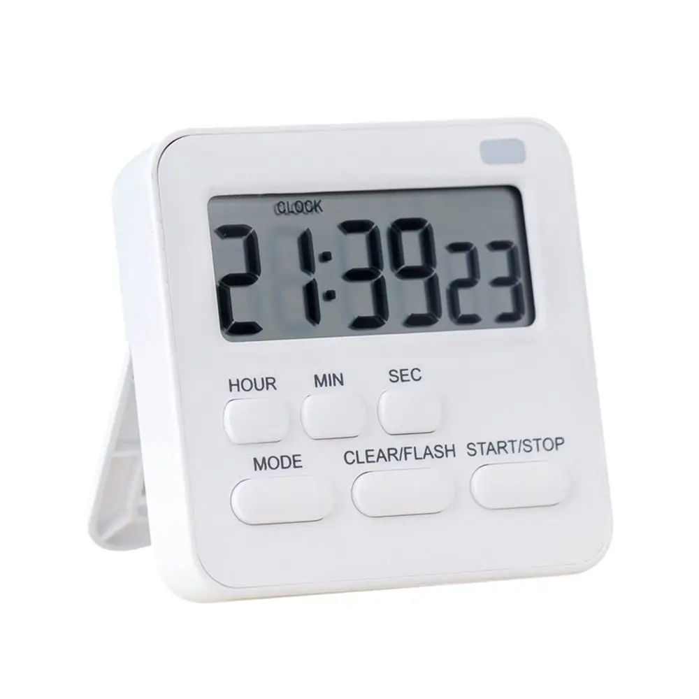 Digital LCD Display Kitchen Timer with Alarm Clock Function